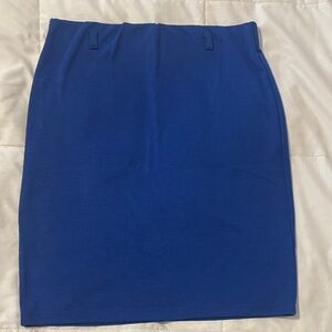 Brat Star Vibrant Blue Pencil Skirt